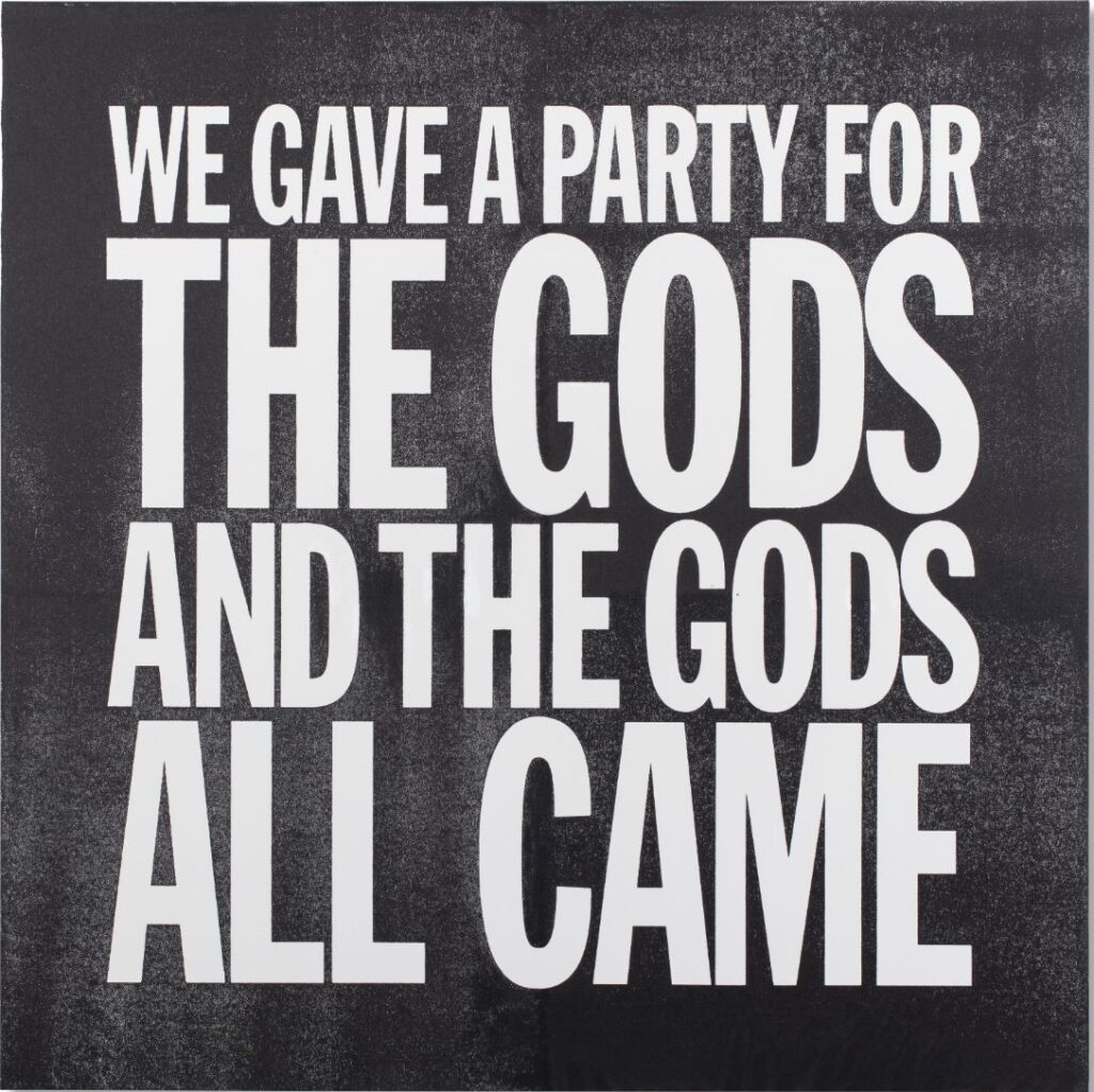 Il lavoro di John Giorno esposto contemporaneamente nelle tre sedi dell'esposizione Musa @JohnGiorno